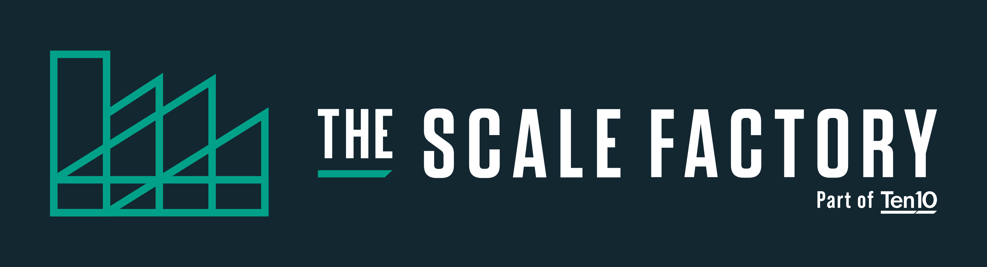 The Scale Factory, part of Ten10 logo.